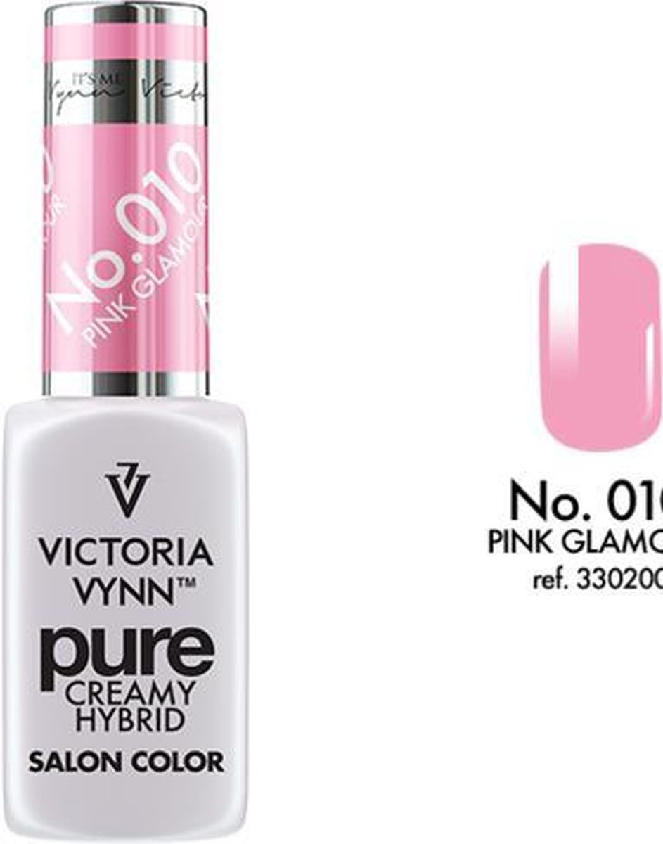 VICTORIA VYNN™ Gel Nagellak - Gel Polish - Pure Creamy Hybrid - 8 ml - Pink Glamour - 010 - Rose