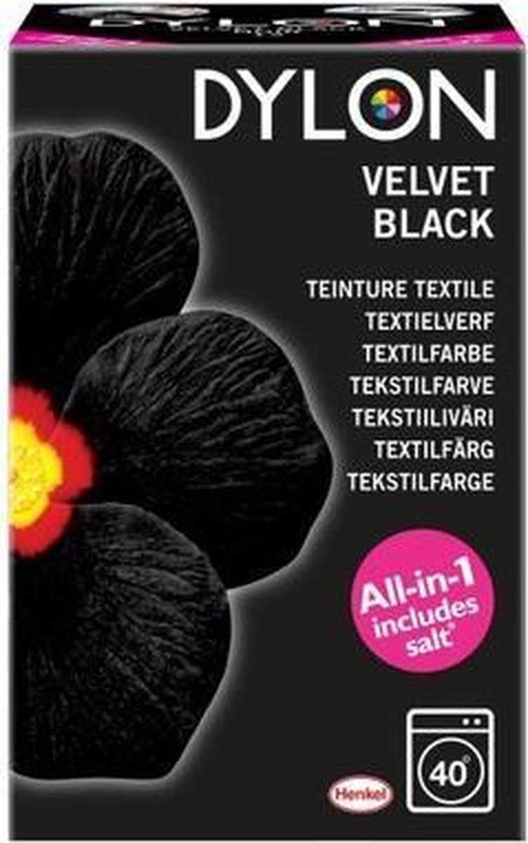 donor Geit Sui DYLON Textielverf - Velvet Black - wasmachine - 350g | bol.com