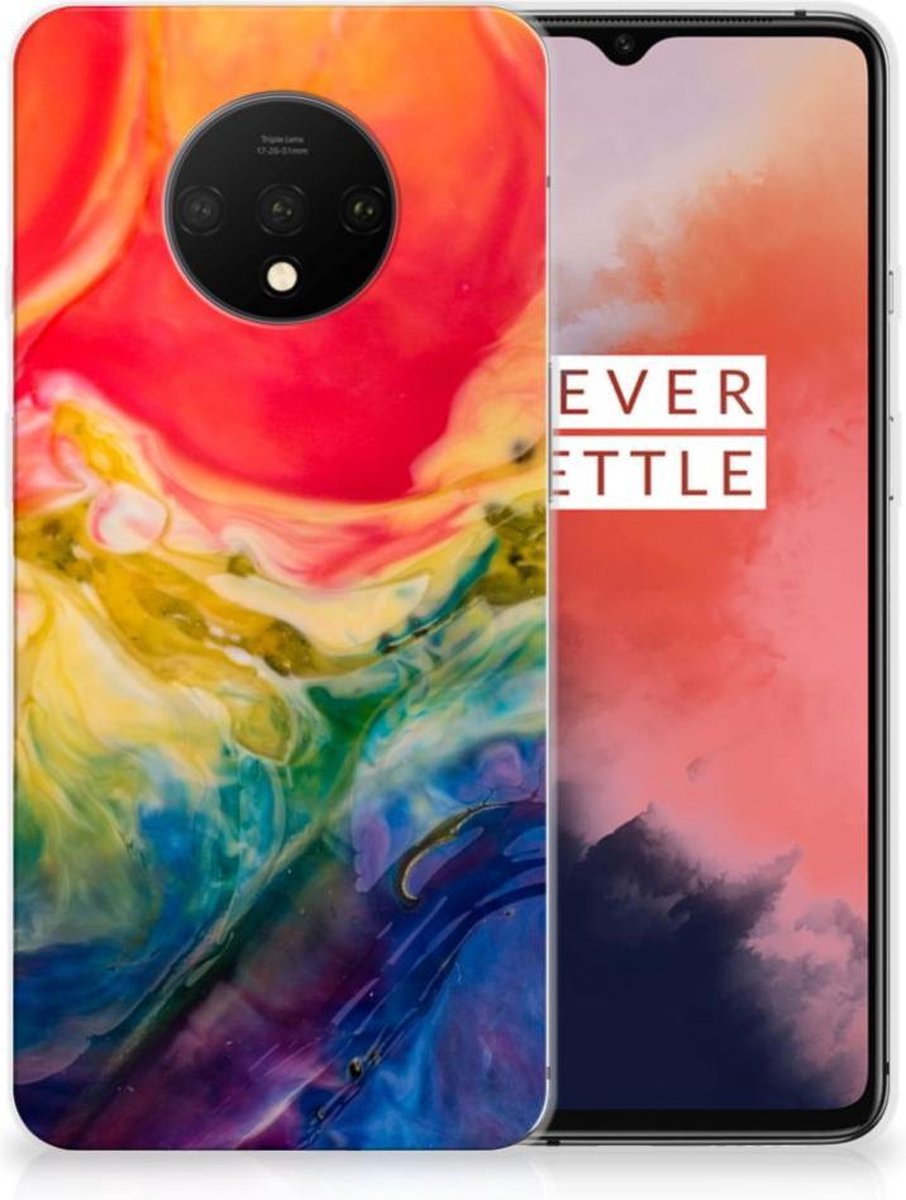 Hoesje maken OnePlus 7T Watercolor Dark