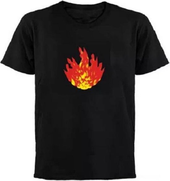 LED T shirt Equalizer Vuur XXL bol