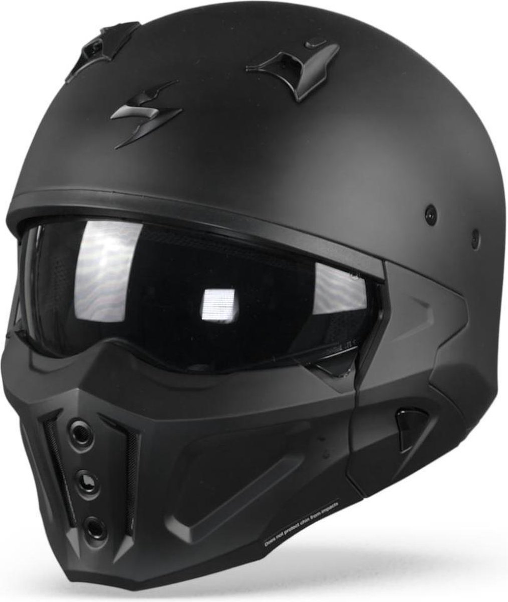 Scorpion CovertX Solid Matt Black Jet Helmet M