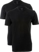 OLYMP t-shirts (2-Pack) - O-neck - zwart -  Maat S