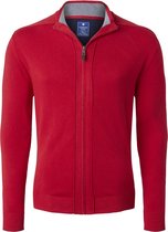 Redmond heren vest katoen - rood (met rits)