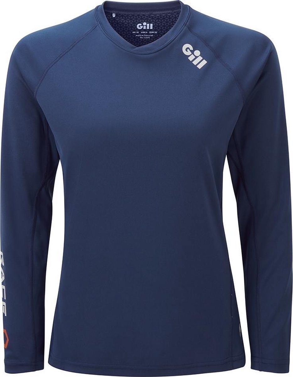 Gill RS37 Race Long Sleeve Tee Dames UV50+ Blauw