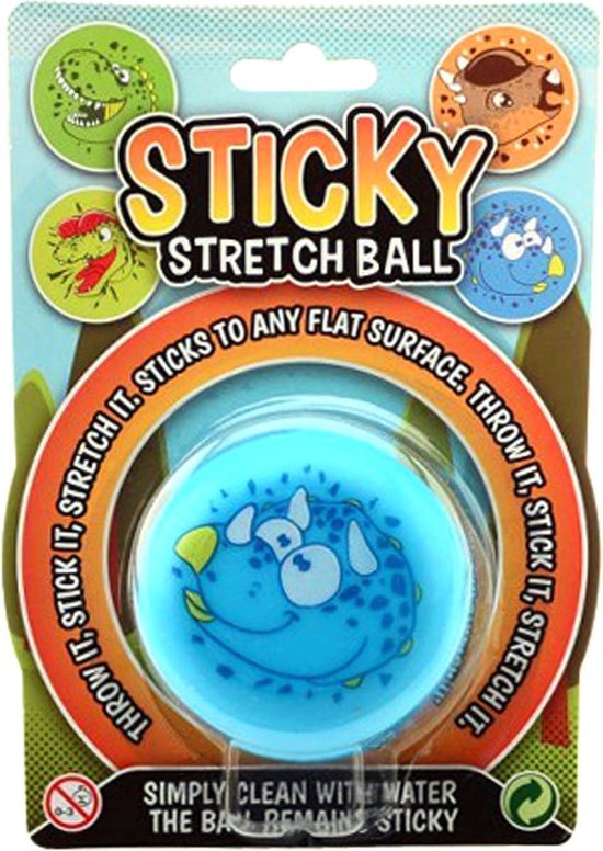 Sticky Stretch Bal Dino Op Kaart 24345 van Toi-Toys — afbeelding 2