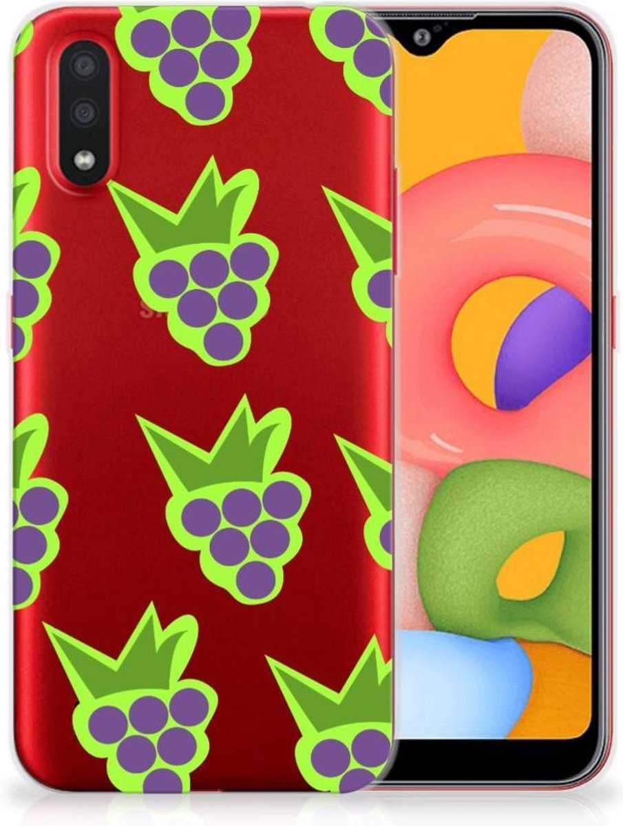 Samsung Galaxy A01 Siliconen Case Druiven