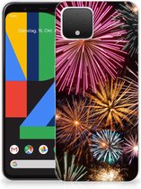 Silicone Back Cover Google Pixel 4 Vuurwerk