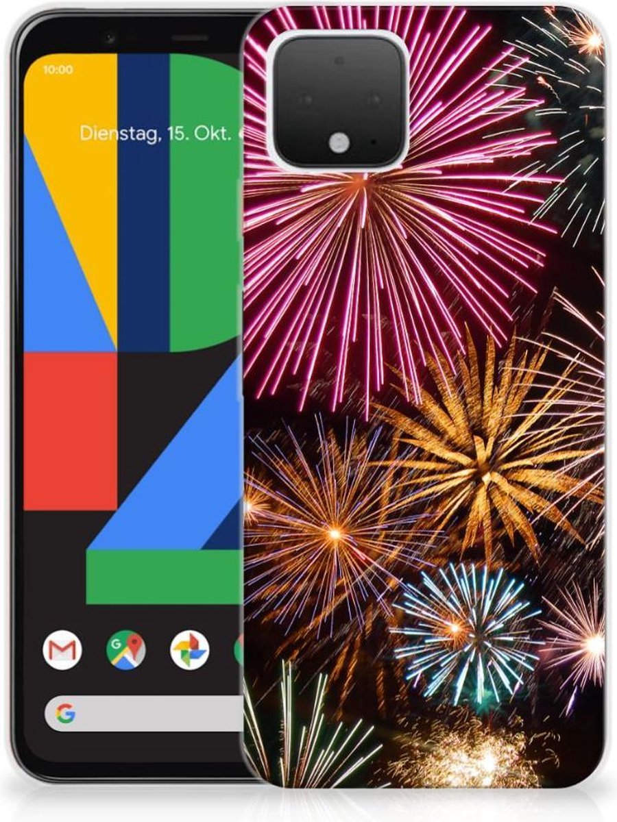 Google Pixel 4 Silicone Back Cover Vuurwerk