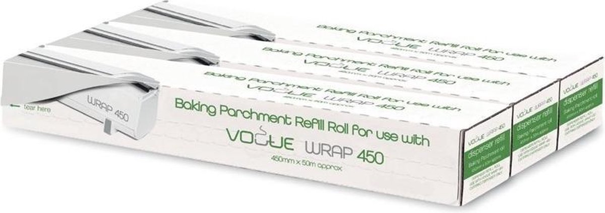 Bakpapier navulling voor Vogue Wrap450 dispenser