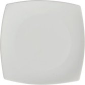 Olympia Whiteware vierkante borden met afgeronde hoeken | 18,5 x 18,5 cm | 12 Stuks