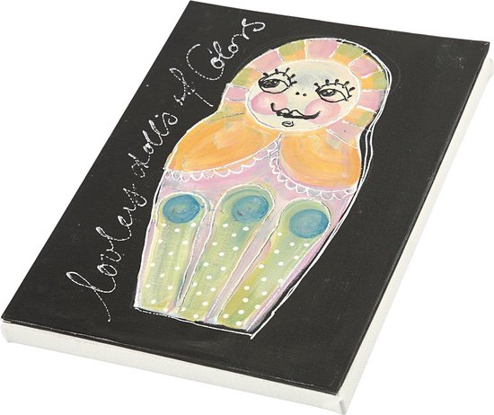 Warmhm 6 stuks Canvas Tekenbord Canvas Platen Schilderen Schilderij Canvas Kunstborden Kunstenaarsdoek Rond Canvas Bord Olie Op Canvas Wandpanelen Wit Schildersezel Groot