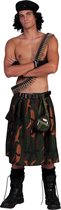 Funny Fashion - Leger & Oorlog Kostuum - Commando Crazy Kostuum - Groen - One Size - Carnavalskleding - Verkleedkleding