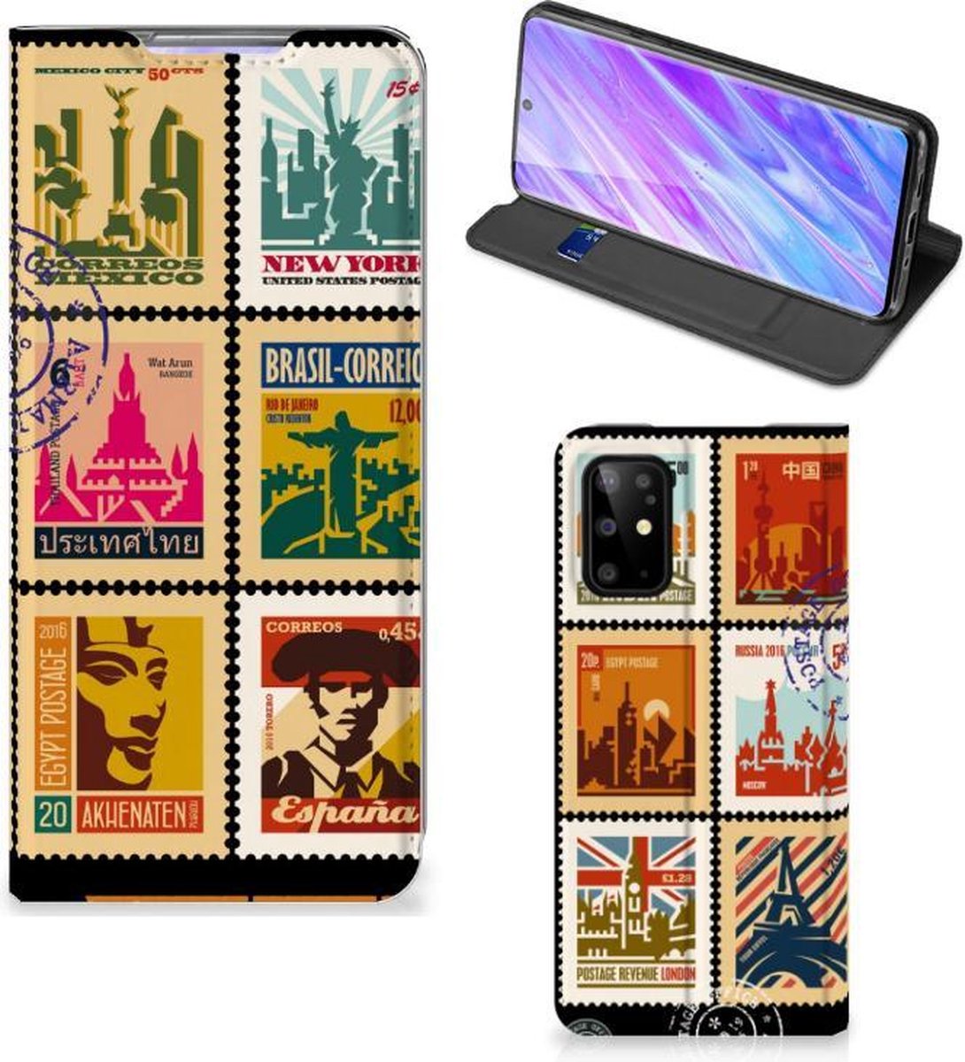 Samsung Galaxy S20 Plus Book Cover Postzegels