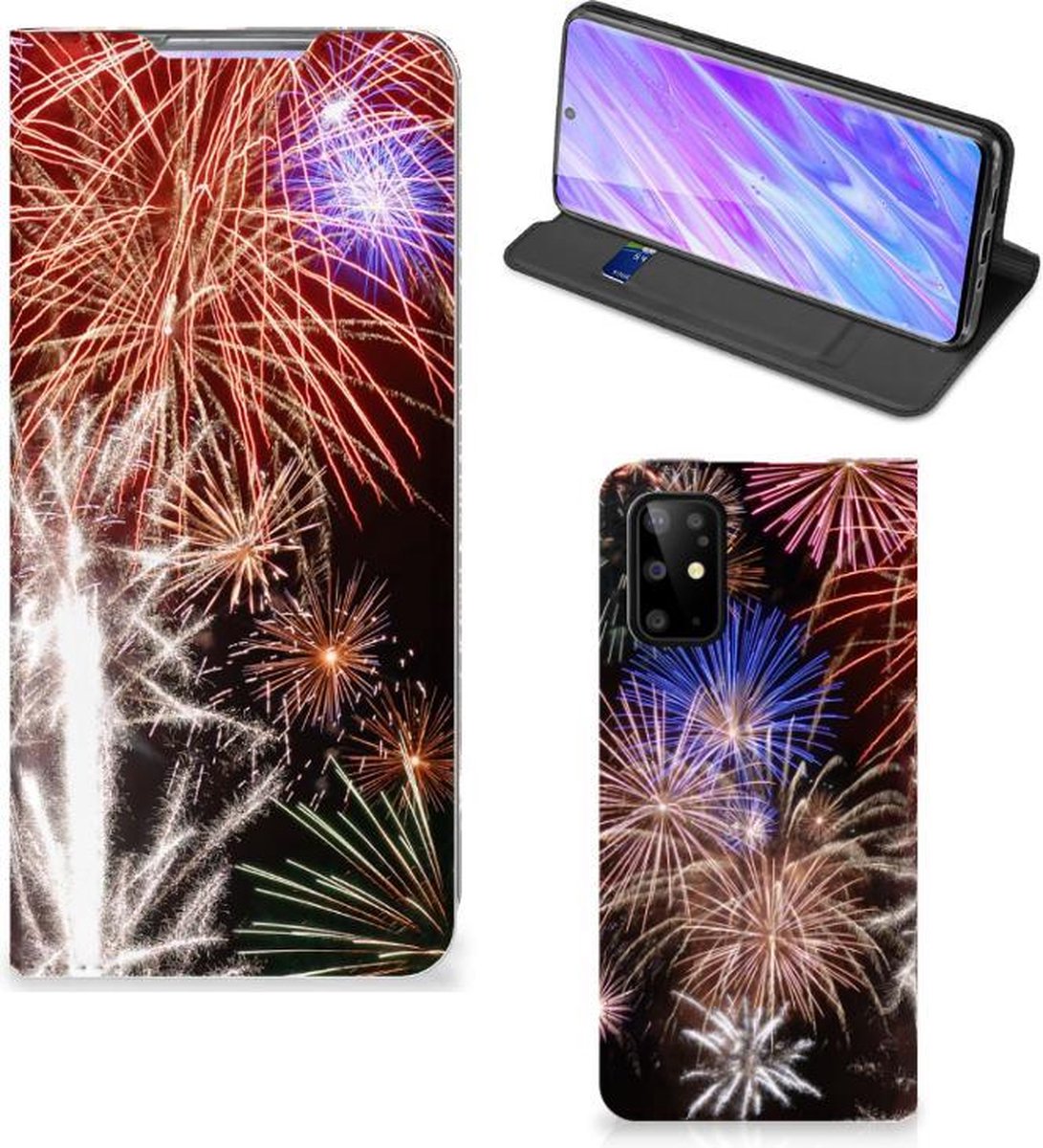 Standcase Hoesje voor Samsung Galaxy S20 Plus Hippe Standcase Vuurwerk