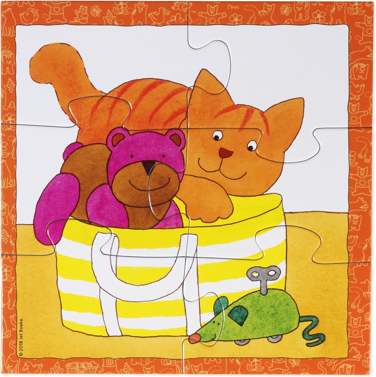 Bambolino Toys puzzel Dikkie Dik 4 in 1 educatief peuter speelgoed -  kinderpuzzel... | bol.com