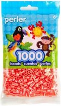 Perler Pearl stripe strijkkralen - 1000stuks - hot coral