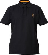 Fox Collection Black/Orange - Polo Shirt - Maat XL - Zwart