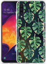 Galaxy A50 Hoesje Palm Leaves Large - Designed by Cazy