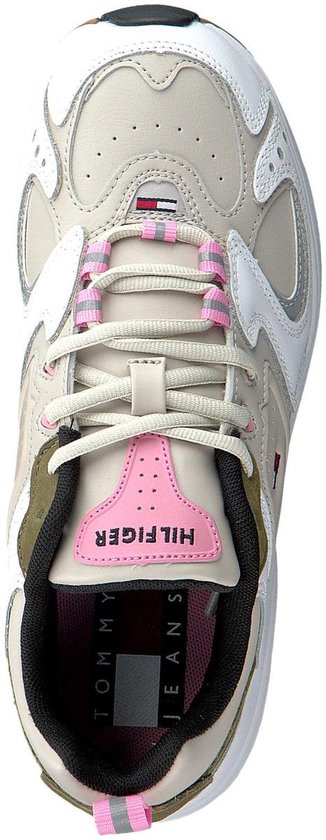 Tommy Hilfiger WMNS Heritage Wit/Beige Sneakers Dames 36 | bol.com