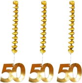 Rubie's Plafonddecoratie 50 Jaar Goud 61 Cm 3-delig
