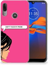 GSM Hoesje Motorola Moto E6 Plus Silicone-hoesje Woman DTMP