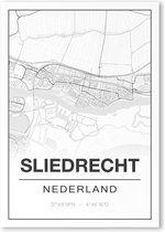 Poster/plattegrond SLIEDRECHT - A4