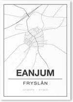 Poster/plattegrond EANJUM - A4