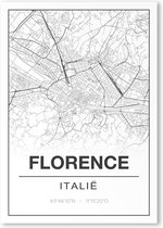 Poster/plattegrond FLORENCE - 30x40cm
