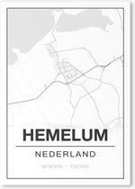Poster/plattegrond HEMELUM - 30x40cm