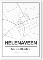 Poster/plattegrond HELENAVEEN - 30x40cm