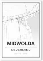 Poster/plattegrond MIDWOLDA - A4