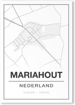Poster/plattegrond MARIAHOUT - A4
