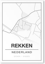 Poster/plattegrond REKKEN - 30x40cm