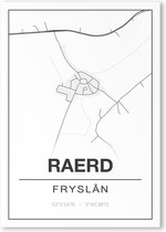 Poster/plattegrond RAERD - 30x40cm