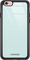 iPhone 6/6s hoesje glass - Pastel blauw | Apple iPhone 6/6s case | Hardcase backcover zwart
