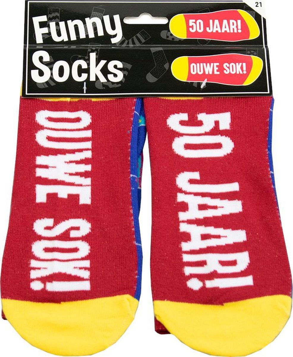 Wonderbaarlijk bol.com | Paperdreams - Sokken - Funny socks - 50 jaar! Ouwe sok! FA-45