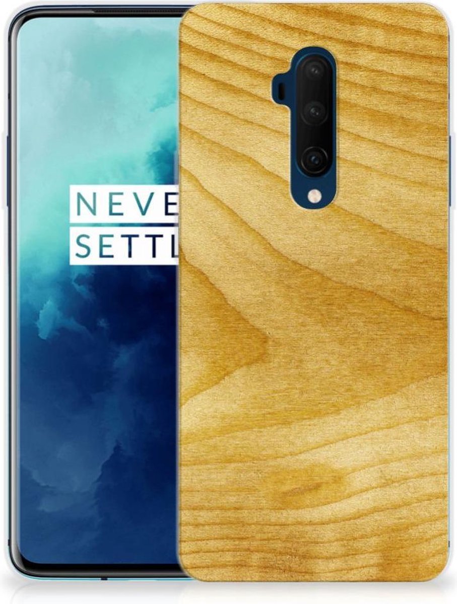 OnePlus 7T Pro Bumper Hoesje Licht Hout