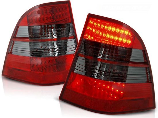 Achterlichten MERCEDES W163 ML M-Klasse 03 98-05 ROOD SMOKE LED