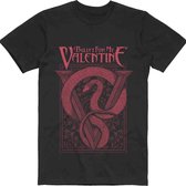 Bullet For My Valentine Heren Tshirt -2XL- Red Snake Zwart