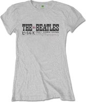 The Beatles Dames Tshirt -L- Budokan Set List Grijs