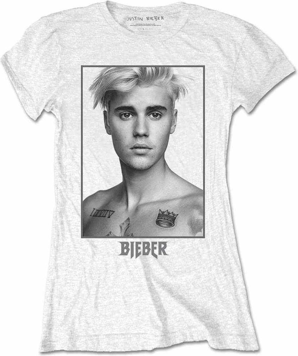 Justin Bieber Dames Tshirt -L- Sorry Ladies Wit | bol.com