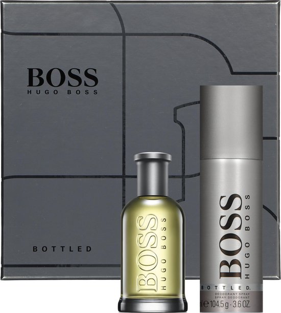 Heren cadeauset: HUGO BOSS Bottled Eau de Toilette 50ml + deodorant spray  150ml | bol.com