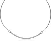 ZINZI zilveren spang collier witte zirkonia's 42-45cm ZIC1945