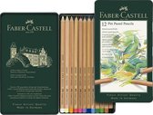 Crayon pastel Faber-Castell Pitt étui en métal de 12 pièces