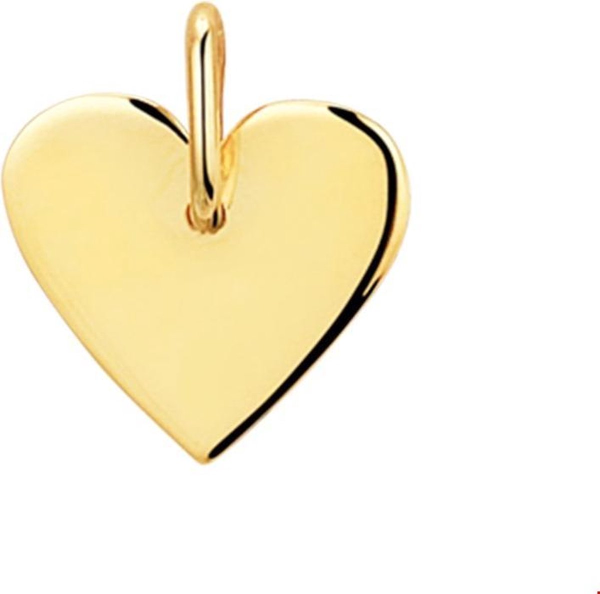 14k Geelgouden Graveerhanger hart - 4019487