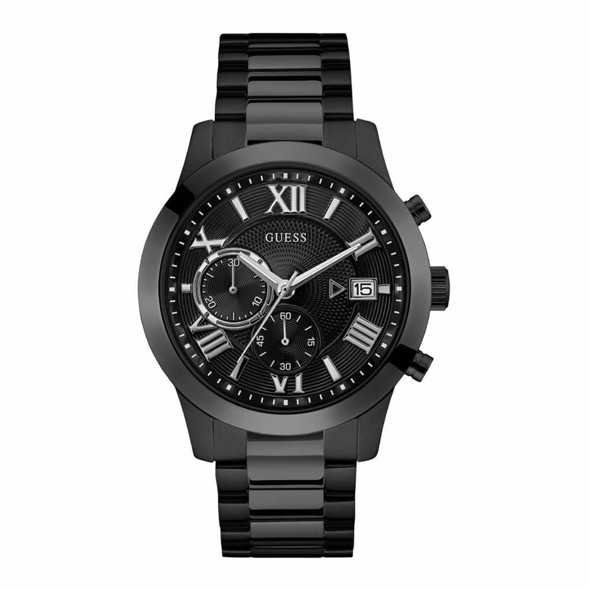 GUESS Watches W0668G5 Roestvrij staal Zwart