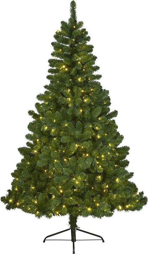 verslag doen van Hysterisch tij Everlands Imperial pine Kunstkerstboom - 180 cm hoog - Met verlichting met  twinkel functie | bol.com