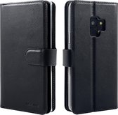 Xssive Double Wallet Case voor Samsung Galaxy S9 - geschikt voor 6 pasjes - Zwart