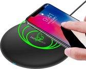 MMOBIEL Draadloze QI Oplader - Snelle Laadmodus - 5W / 7.5W / 10W - ZWART - voor iPhone / Samsung / Airpods / QI geschikte Smartphones