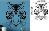 3D Sticker Decoratie Het nieuwe dier Luipaard Creatieve persoonlijkheid Decoratieve vinyl muurstickers Tiger Muurtattoo Art Mural Home Decor - Tiger3 / Small